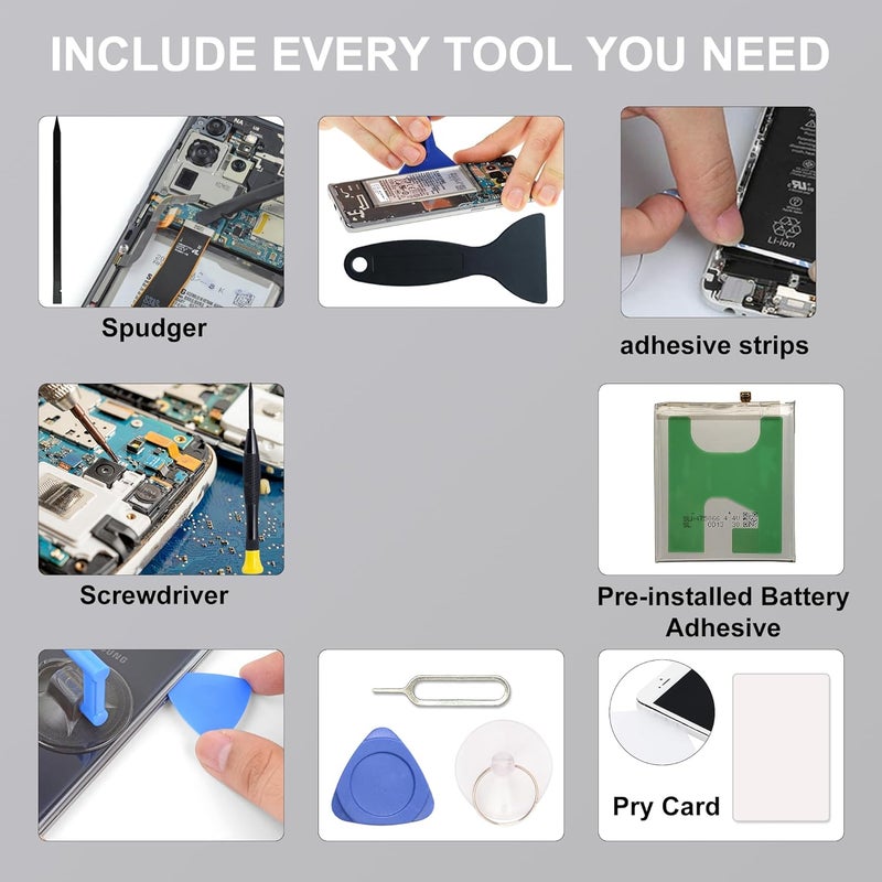 MAXSHARKS Upgraded PC51 Battery Compatible with Motorola Edge Plus 2023 / Moto X40 XT2301, New Li-ion Battery Kit, Includes Repair Tools - Image 5